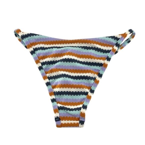 L*Space Printed Stripe Jay Bikini Bottom XS - Picture 5 of 10